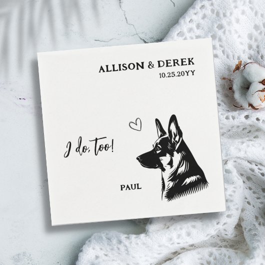 Eenvoudig ik doe te veel met het Duitse herderhuwe Servet