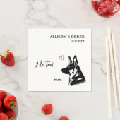 Eenvoudig ik doe te veel met het Duitse herderhuwe Servet (Insitu)