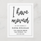 Eenvoudig ik heb een bewegende aankondiging verpla briefkaart (Voorkant)