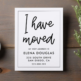 Eenvoudig ik heb een bewegende aankondiging verpla briefkaart