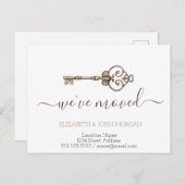 Eenvoudig ik heb zeer belangrijk Nieuw Adres bewog Aankondigingskaart (Voorkant / Achterkant)