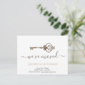 Eenvoudig ik heb zeer belangrijk Nieuw Adres bewog Aankondigingskaart (Staand voorkant)