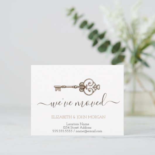 Eenvoudig ik heb zeer belangrijk Nieuw Adres bewog Aankondigingskaart