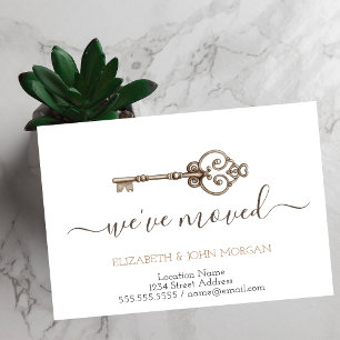 Eenvoudig ik heb zeer belangrijk Nieuw Adres bewog Aankondigingskaart