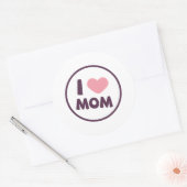 Eenvoudig Ik Hou Mam Moederdag Sticker Seal (Envelop)