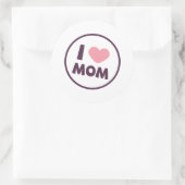 Eenvoudig Ik Hou Mam Moederdag Sticker Seal (Tas)