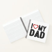 Eenvoudig ik hou van mijn vader Typografie | NOTIT Notitieboek (Binnen)