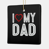 Eenvoudig ik hou van mijn vader Typografie | ORNAM Keramisch Ornament (Links)