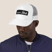 Eenvoudig Ik spreek Jezus Zwart & Wit Trucker Pet (In situ)