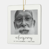 Eenvoudig in het liefdevolle geheugenbeheer keramisch ornament (Links)