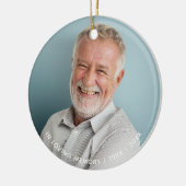 Eenvoudig in liefdevolle geheugen foto aandenken keramisch ornament (Links)