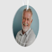 Eenvoudig in liefdevolle geheugen foto aandenken ornament (voorkant)