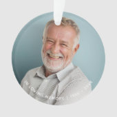 Eenvoudig in liefdevolle geheugen foto aandenken ornament (voorkant)