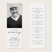 Eenvoudig in liefdevolle herinnering begrafenis Bl Mini Visitekaartjes (Voorkant /achterkant)