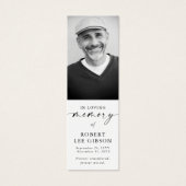 Eenvoudig in liefdevolle herinnering begrafenis Bl Mini Visitekaartjes (Voorkant)