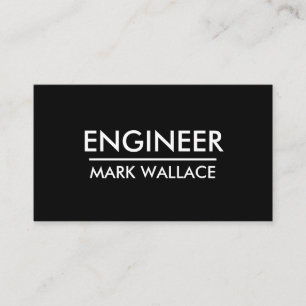 Eenvoudig ingenieur visitekaartje