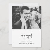 Eenvoudig ingesloten | Minimalistisch fotoVerlovin Aankondiging (Voorkant)