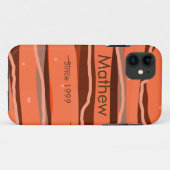 Eenvoudig initiaal Letter Monogram Naam toevoegen  Case-Mate iPhone Case (Achterkant (horizontaal))