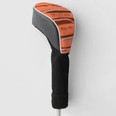 Eenvoudig initiaal Letter Monogram Naam toevoegen  Golfheadcover (Schuin)