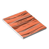 Eenvoudig initiaal Letter Monogram Naam toevoegen  Notitieblok (Schuin)