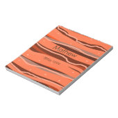 Eenvoudig initiaal Letter Monogram Naam toevoegen  Notitieblok (Linkerzijde)