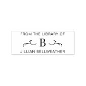 Eenvoudig Initiaal monogram Rubberstempel (Afrduk)