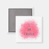 Eenvoudig inspirerend ben ik genoeg bevestigende p magneet (Voorkant / Achterkant)