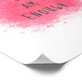 Eenvoudig inspirerend ben ik genoeg bevestigende p poster (Hoek)