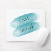 Eenvoudig inspirerend citaat ben ik genoeg bevesti muismat (Met muis)