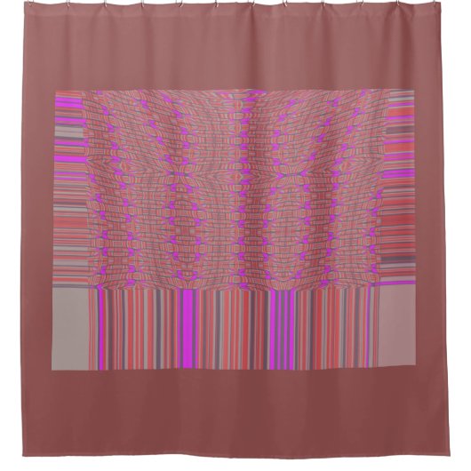 Eenvoudig inspirerend elegant badkamerpatroon douchegordijn (Voorkant)