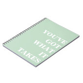 Eenvoudig Inspirerend Notitieboek (Linkerzijde)