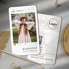 Eenvoudig Instagram profiel foto wit Visitekaartje