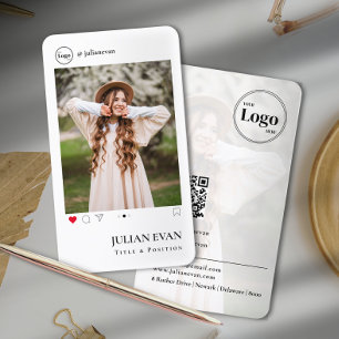 Eenvoudig Instagram profiel foto wit Visitekaartje