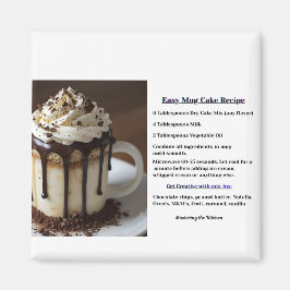 Eenvoudig Instant Mug Cake Recept Magneet
