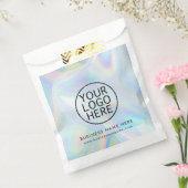 Eenvoudig iriserende promotie-logo op maat bedankzakje (Gezegeld)