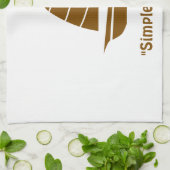 Eenvoudig is de beste keukenhanddoek (Gevouwen)