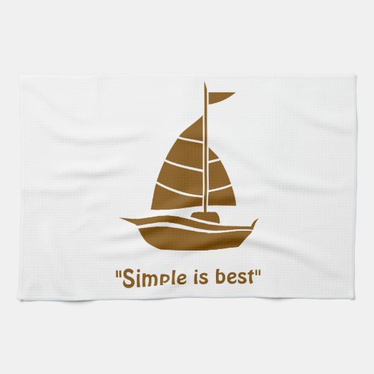 Eenvoudig is de beste keukenhanddoek (Horizontaal)