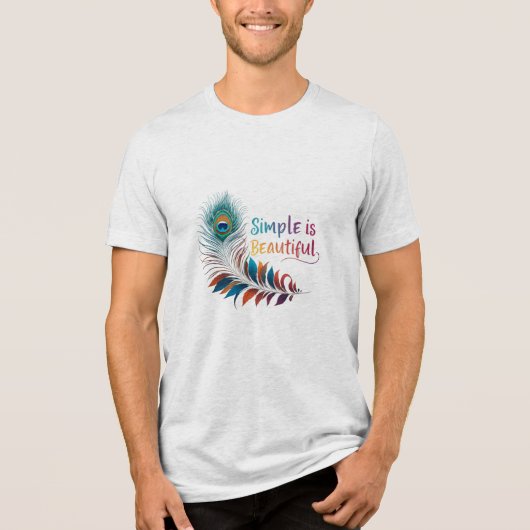 Eenvoudig is mooi - Bella+Canvas Tri-blend Shirt (Voorkant)