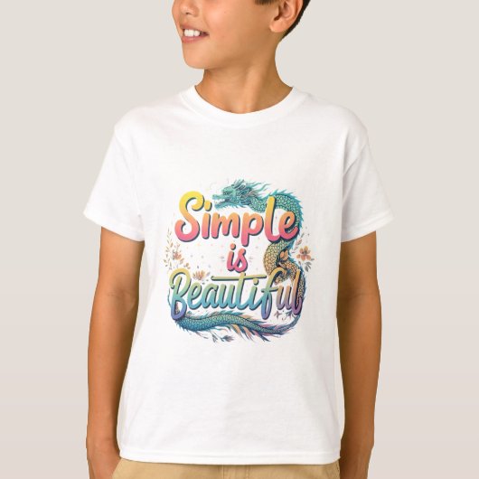 Eenvoudig is Mooi Kinder Basic T-shirt (Voorkant)