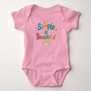 Eenvoudig is Mooie Baby Jersey Bodysuit