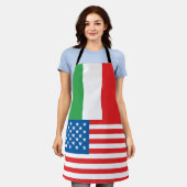 Eenvoudig Italiaans Schort van Amerikaanse Pride F (Gedragen)