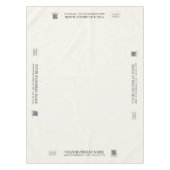 Eenvoudig Ivoor Off White Company Logo Craft Show Tafelkleed (Voorkant)