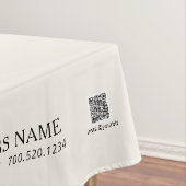 Eenvoudig Ivoor Off White Company Logo Craft Show Tafelkleed (Voorbeeld)
