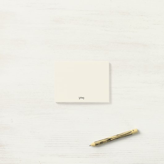 eenvoudig ivoor post-it® notes (Op bureau)