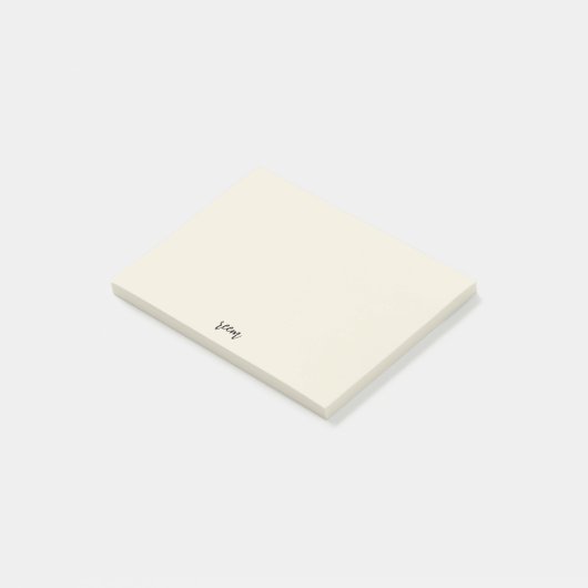 eenvoudig ivoor post-it® notes (Schuin)