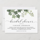 Eenvoudig Ivy en Fern Greenery Vrijgezellenfeest Kaart (Voorkant)