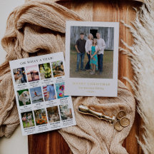 Eenvoudig Jaar in Review Foto Modern Kerstfeest