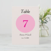 Eenvoudig Japans Kersenbloesem Kleurentabel Nummer (Staand voorkant)