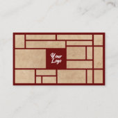 Eenvoudig Japans Stijl Rood Visitekaartje (Voorkant)