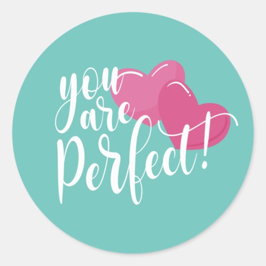 Eenvoudig je bent een perfecte Valentijn | STICKER (Voorkant)